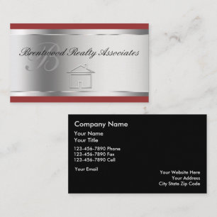 Élégants Cartes de visite immobiliers