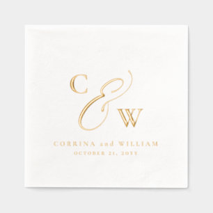 Élégants considérants simples noms date mariage