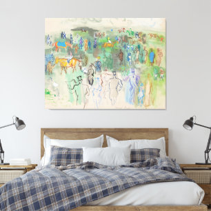 Elégants et élégantes sur la pelouse canvas print