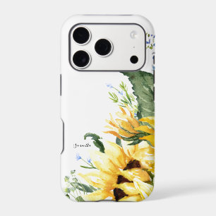 Élégants tournesols aquarelle fleurs personnalisés