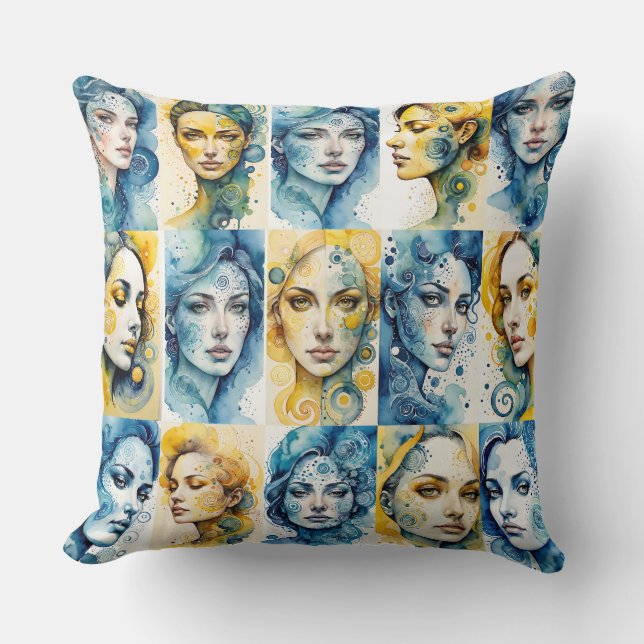 Eleganz 1 Throw Pillow (Front)