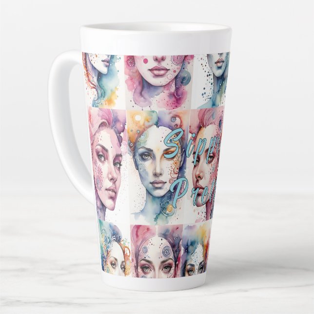 Eleganz 2 Latte Mug (Left Angle)