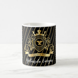 Elegenat Monagram Blanc Façonné Mug