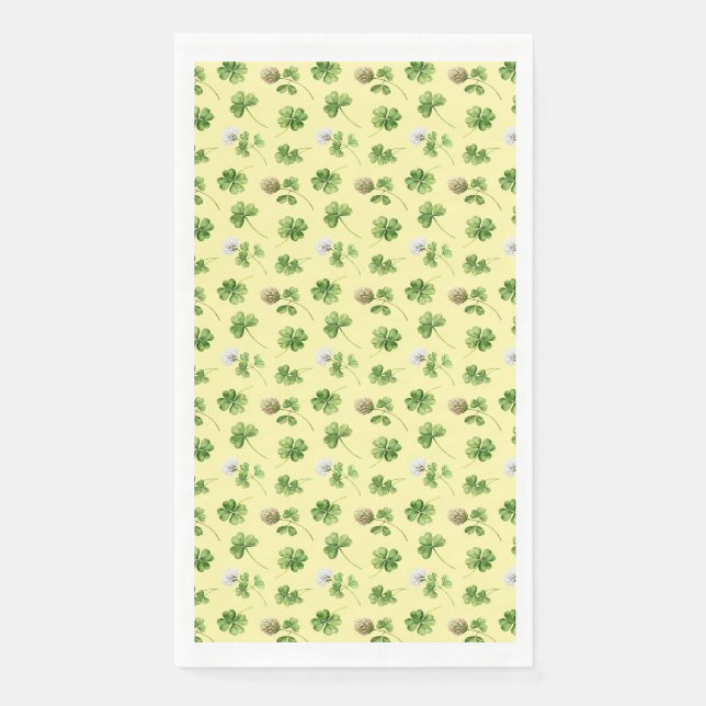 elegent clover Paper Napkin (Front)