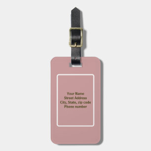 Elegent Fractal Luggage Tag