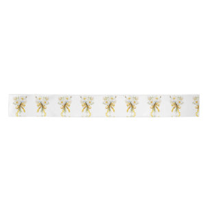 Elegent modren dazie flower satin ribbon