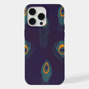 Elegent peacock feather pattern iphone 15 pro max. max case