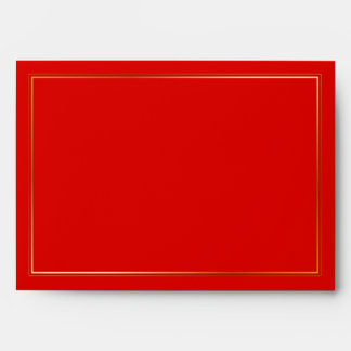 Elegent red gold invitation envelopes