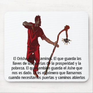 ELEGGUA DANCING BY LIZ LOZ MOUSE PAD