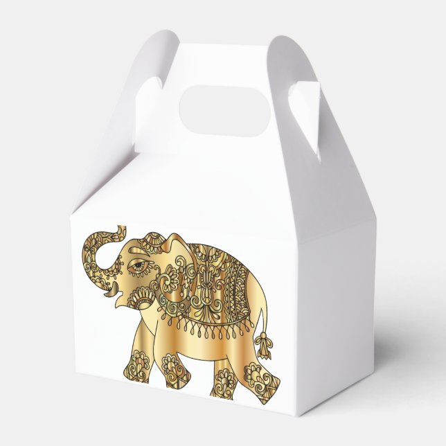  EleGifts: Adorable Elephant Favour Boxes (Front Side)