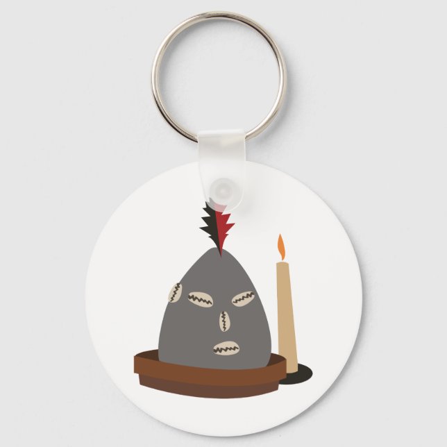 Elegua Statue Keychain (Front)
