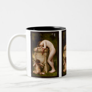 Elegy by William Adolphe Bouguereau Two-Tone Coffee Mug