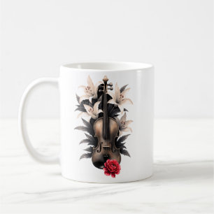 Elegy for a Fallen Song – Romantic Gothic Violin Coffee Mug