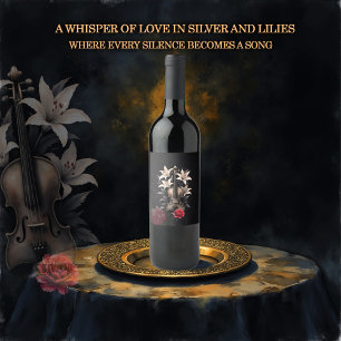 Elegy for a Fallen Song – Romantic Gothic Violin  Wine Label