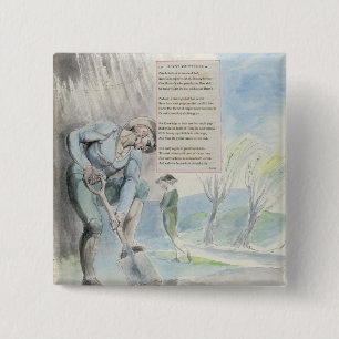 'Elegy written in a Counrty Church-Yard', design 1 2 Inch Square Button