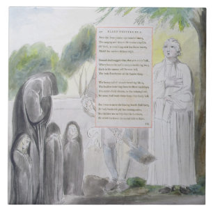 'Elegy written in a Country Church-Yard', design 1 Tile