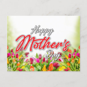 Elelgant Colourful Mother’s Day Design Holiday Postcard