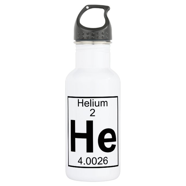 Element 002 - He - Helium (Full) 532 Ml Water Bottle (Front)