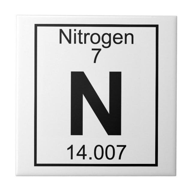 Element 007 - N - Nitrogen (Full) Tile (Front)