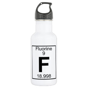 Element 009 - F - Fluorine (Full) 532 Ml Water Bottle