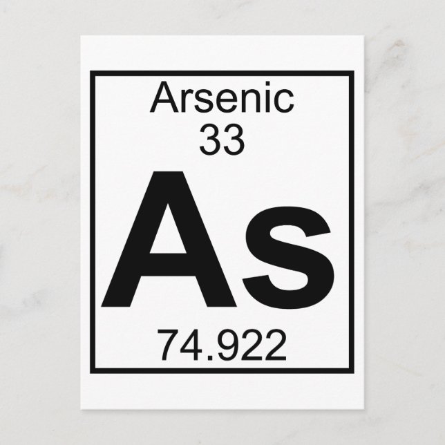 Element 033 - As - Arsenic (Full) Postcard (Front)