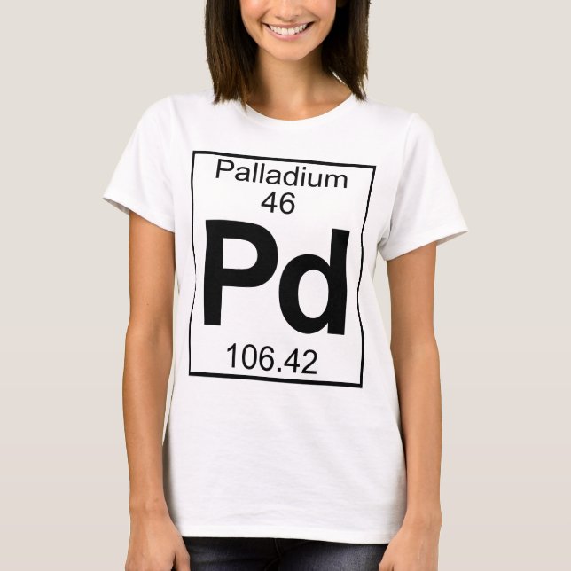 Element 046 - Pd - Palladium (Full) T-Shirt (Front)