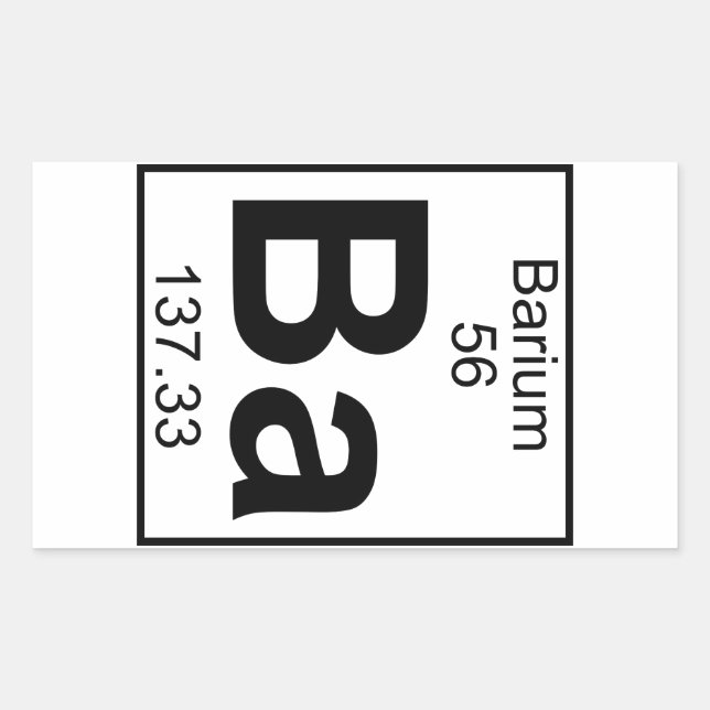 Element 056 - Ba - Barium (Full) Sticker (Front)