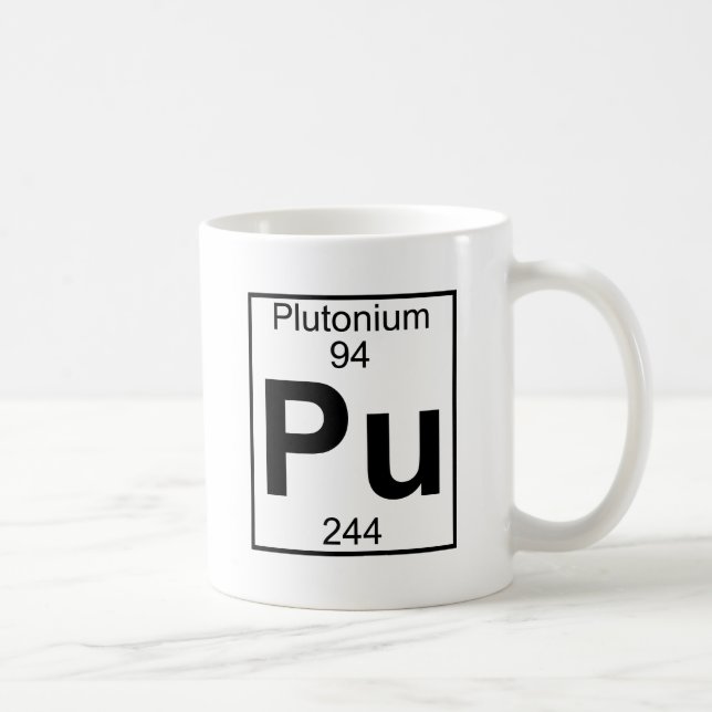 Element 094 - Pu - Plutonium (Full) Coffee Mug (Right)