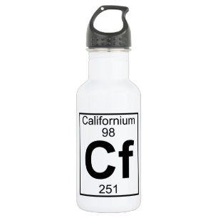 Element 098 - Cf - Californium (Full) 532 Ml Water Bottle