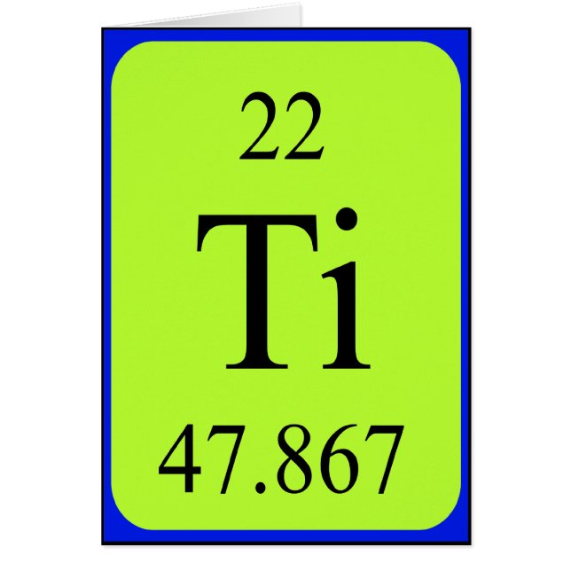 Element 22 card - Titanium (Front)