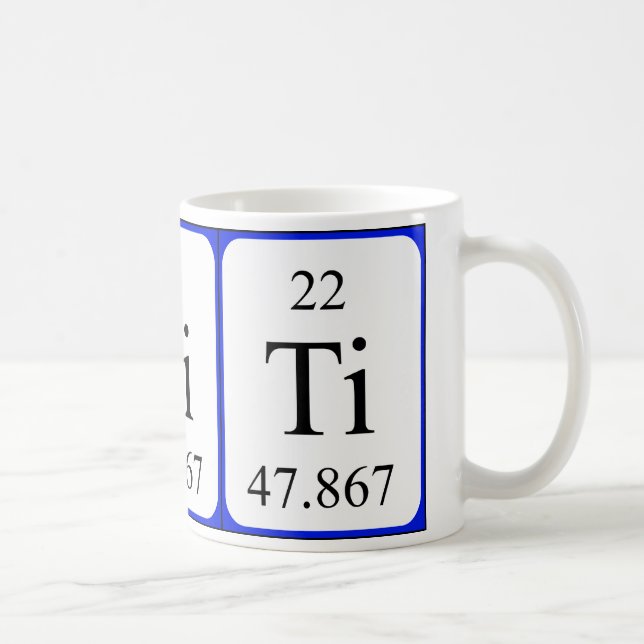 Element 22 white mug - Titanium (Right)