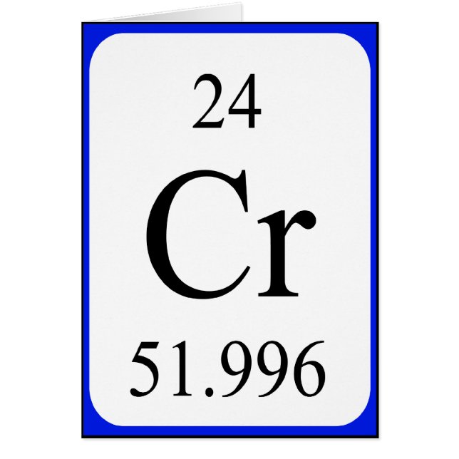 Element 24 card - Chromium white (Front)