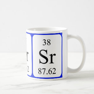Élément 38 mug blanc - Strontium