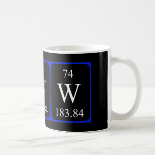 Élément 74 tasse - Tungstène