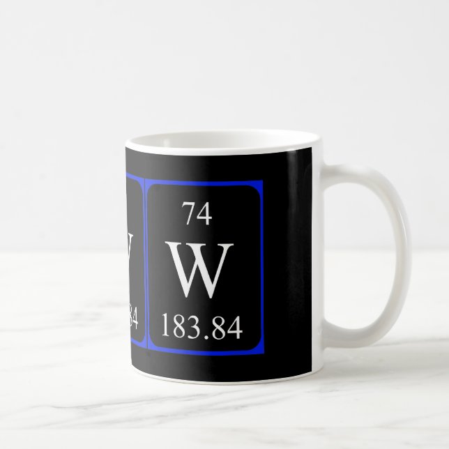 Élément 74 tasse - Tungstène (Droite)