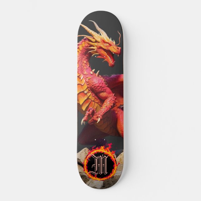 *~* Element AP88 Elemental Dragon Fierce Fire Skateboard (Front)
