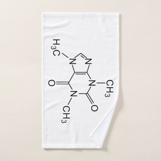élément de chimie de café de formule chimique de (Serviette à main)