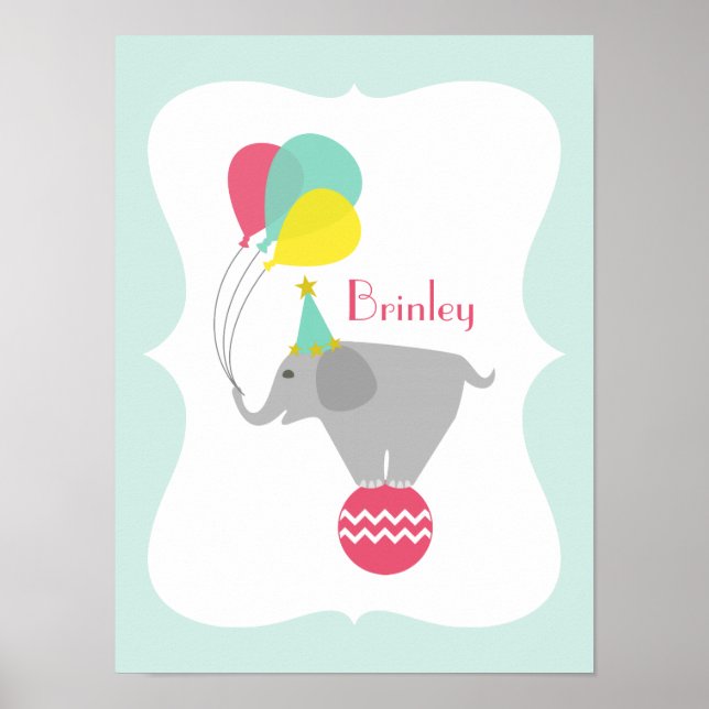 Élément de décoration pour la nurserie : éléphant  (Devant)