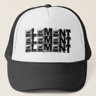 ELEMENT, ELEMENT, ELEMENT TRUCKER HAT