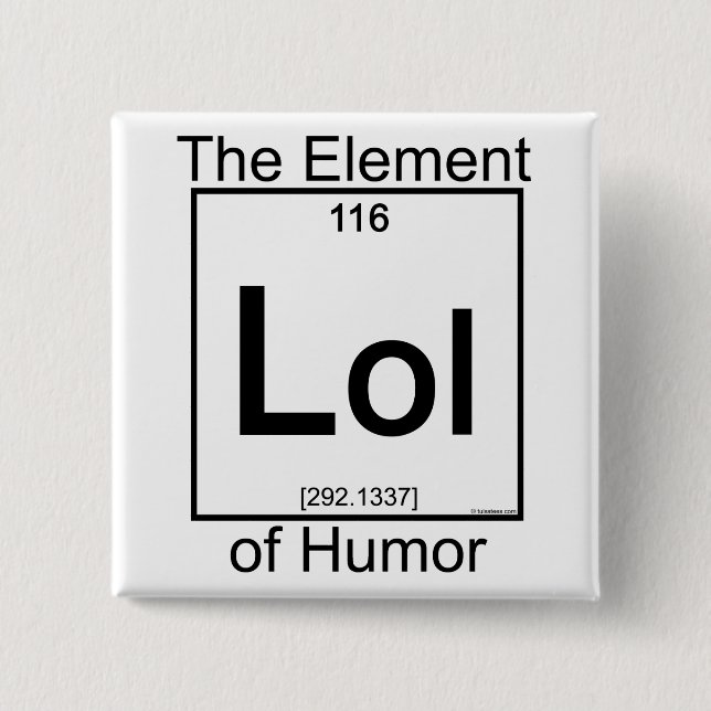Element LOL 2 Inch Square Button (Front)