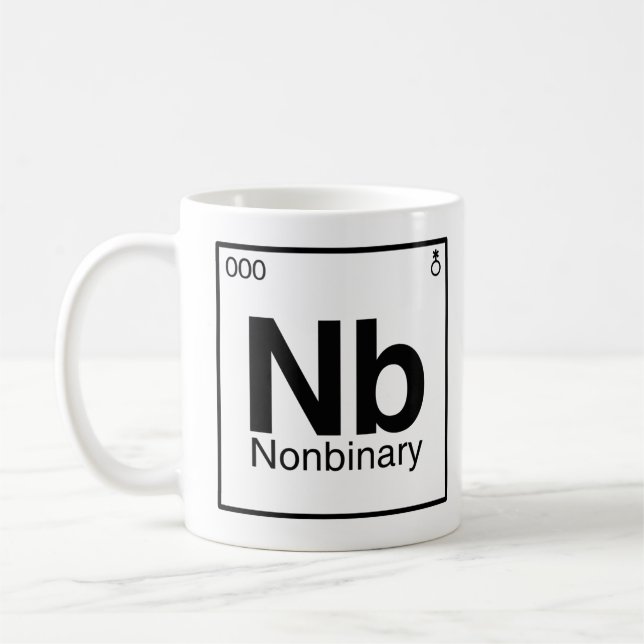 Element NB - Nonbinary Periodic Table Coffee Mug (Left)