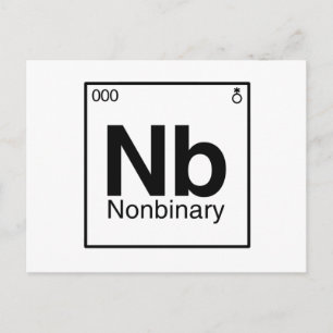 Element NB - Nonbinary Periodic Table Postcard