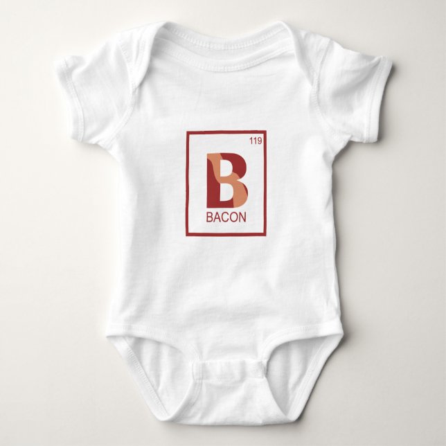 Element of Bacon Baby Bodysuit (Front)