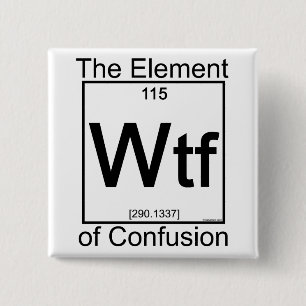 Element WTF 2 Inch Square Button