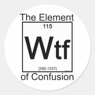 Element WTF Classic Round Sticker