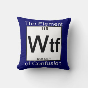 Element WTF Throw Pillow