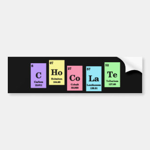 Elemental Chocolate Bumper Sticker
