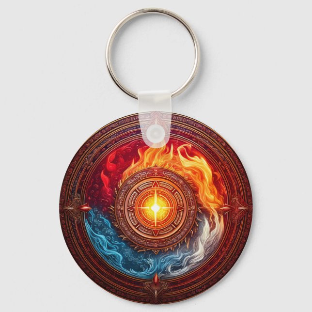 Elemental Circle Of Power Keychain (Front)