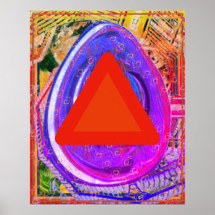 Elemental Fire within Ether Meditation Aid Tattva Poster