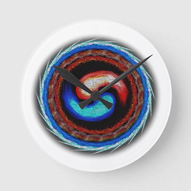 Elemental Korea Round Clock (Front)
